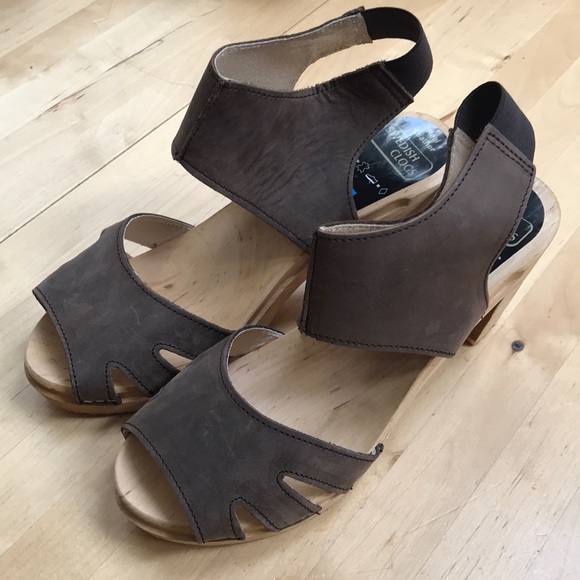 Swedish clogs open toe sandals made in Sweden - Picture 2 of 8